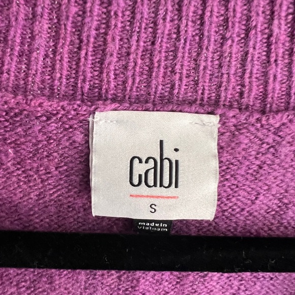 Cabi clothing purple V-neck sweater - Picture 3 of 5